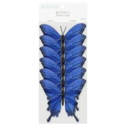 3.5" Blue Feather Butterflies, 6ct. By Ashland® 11 3.5" Blue Feather Butterflies, 6ct. By Ashland® -Michaels Shop 10627152 2