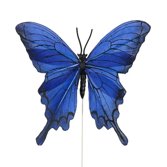 3.5" Blue Feather Butterflies, 6ct. By Ashland® 5 3.5" Blue Feather Butterflies, 6ct. By Ashland® - Image 5