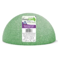 FloraCraft® FloraFōM® Green Half Ball Foam, 2.8" X 5.8"