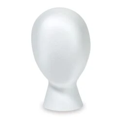 FloraCraft® SmoothFōM® White Foam Faceless Head