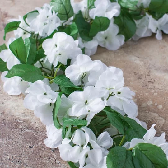 6ft. White Hydrangea Chain Garland By Ashland® 4 6ft. White Hydrangea Chain Garland By Ashland® - Image 4
