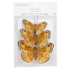 Butterfly Embellishments, 3ct. By Ashland® Gold -Michaels Shop 10697517 1