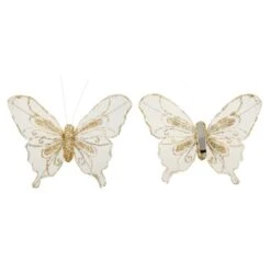Glitter Butterfly Embellishments, 3ct. By Ashland® Gold