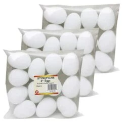 Hygloss® Styrofoam Eggs, 3 Packs Of 12