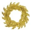 22" Gold Glittered Acanthus Leaf Wreath