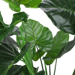Northlight 4 Ft. Two-Tone Potted Wide Taro Leaf Plant -Michaels Shop D236732S 3