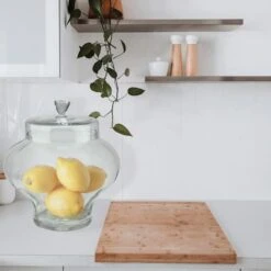 Northlight 14.5" Transparent Segmented Glass Container With Lid -Michaels Shop D236830S 3