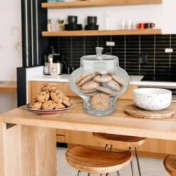 Northlight 14.5" Transparent Segmented Glass Container With Lid -Michaels Shop D236830S 4