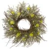 Northlight 20" Burrs Catkins Leaves & Twig Wreath