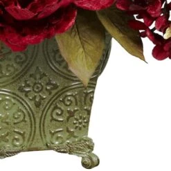 17" Peony & Hydrangea Arrangement In Ceramic Pot 8 17" Peony & Hydrangea Arrangement In Ceramic Pot -Michaels Shop D251494S 13