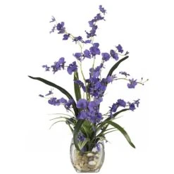 19" Purple Dancing Lady Orchid Arrangement In Vase