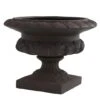 12.5" Iron-finish Decorative Urn