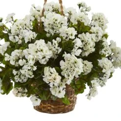 19" Geranium In Hanging Basket -Michaels Shop D251658S 13