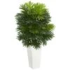 3.5ft. Areca Palm Artificial Plant In White Tower Planter