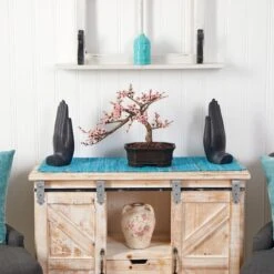 15" Potted Cherry Blossom Bonsai Silk Tree -Michaels Shop D251876S 13