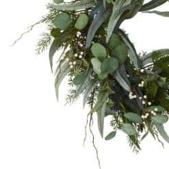 24'' Eucalyptus & Mixed Greens Wreath -Michaels Shop D252236S 12