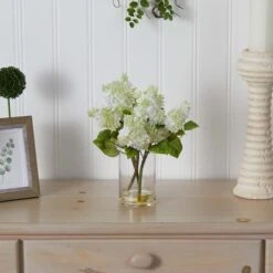 15" Lilac Arrangement In Glass Vase -Michaels Shop D262110S 17