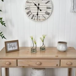 10.5" White Double Calla Lily With Cylinder Vase, 2ct. -Michaels Shop D262118S 14