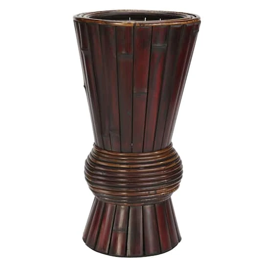 17" Bamboo Decorative Planter 1 17" Bamboo Decorative Planter