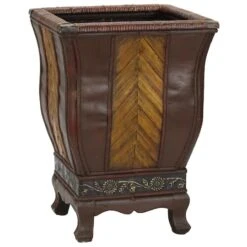 2 Decorative Wood Planters Set -Michaels Shop D262192S 3