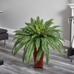 2.5ft. Boston Fern In Wood Vase -Michaels Shop D262481S 15
