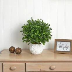 17" Boxwood In White Vase 11 17" Boxwood In White Vase -Michaels Shop D262752S 15