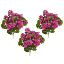 Pink & Green Geranium Bush, 3ct. -Michaels Shop D262993S 12