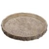 17.5" Round Wood Log Cement Plate