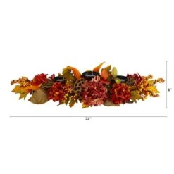 6" Fall Hydrangea, Lotus Seed & Berries Candelabrum 7 6" Fall Hydrangea, Lotus Seed & Berries Candelabrum -Michaels Shop D292550S 2