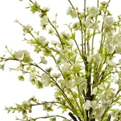 2ft. White Cherry Blossom In Glass Vase -Michaels Shop D292574S 12