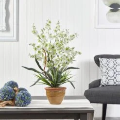 2ft. Green Dancing Lady Orchid Arrangement In Ceramic Vase -Michaels Shop D292608S 14