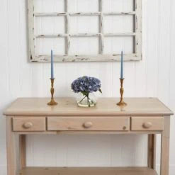 9" Blue Hydrangea Arrangement In Glass Vase -Michaels Shop D292648S 12