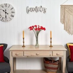 20" Mini Calla Lily Arrangement In Tall Vase, Red -Michaels Shop D292661S 15