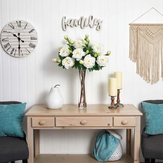 3ft. Peony Arrangement In Cylinder Vase 3 3ft. Peony Arrangement In Cylinder Vase - Image 3