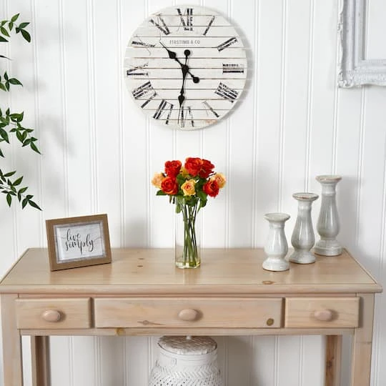 16" Long-Stemmed Roses Arrangement With Glass Vase 4 16" Long-Stemmed Roses Arrangement With Glass Vase - Image 4