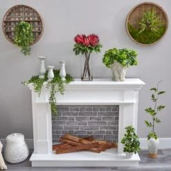 22" King Protea Floral Arrangement In Glass Vase -Michaels Shop D292799S 4