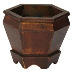 Wooden Hexagon Decorative Planter Set -Michaels Shop D292994S 2