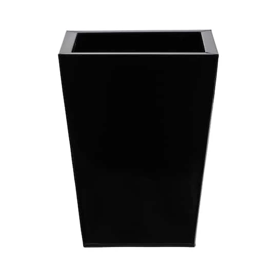 13" Black Classic Square Metal Planter 2 13" Black Classic Square Metal Planter - Image 2