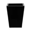 13" Black Classic Square Metal Planter