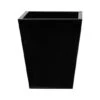 15" Black Classic Square Metal Planter