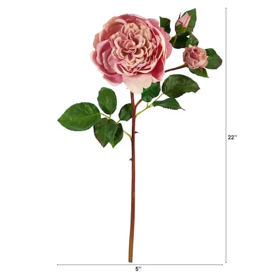 Pink Purple Rose Stem, 6ct. 3 Pink Purple Rose Stem, 6ct. - Image 3