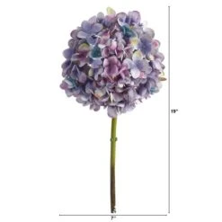 Purple Hydrangea Artificial Flower Stem, 3ct. 6 Purple Hydrangea Artificial Flower Stem, 3ct. -Michaels Shop D293249S 2