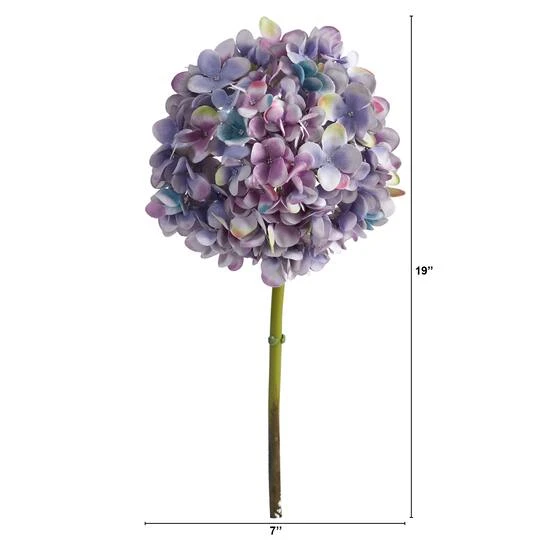Purple Hydrangea Artificial Flower Stem, 3ct. 3 Purple Hydrangea Artificial Flower Stem, 3ct. - Image 3