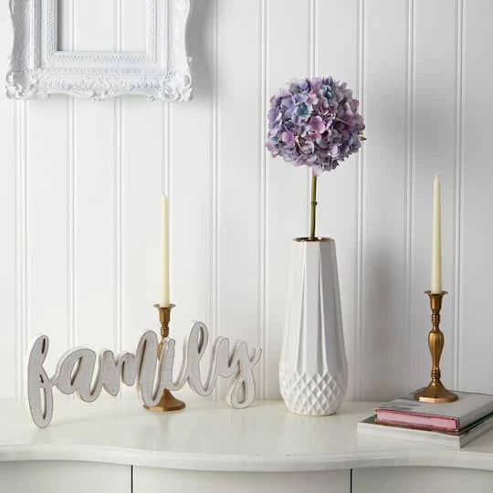 Purple Hydrangea Artificial Flower Stem, 3ct. 4 Purple Hydrangea Artificial Flower Stem, 3ct. - Image 4