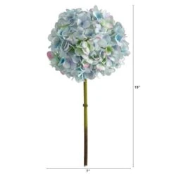 Light Blue Hydrangea Artificial Flower Stem, 3ct. -Michaels Shop D293251S 2