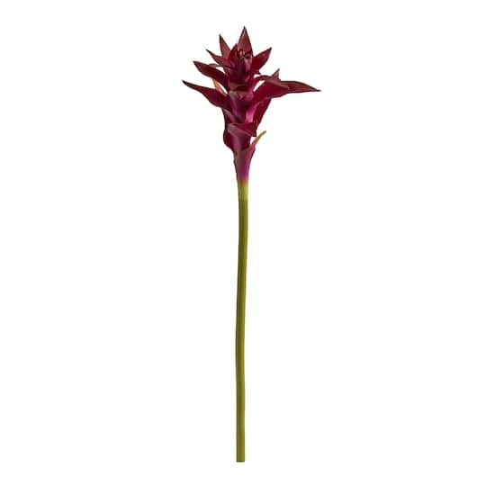 Pink Star Bromeliad Artificial Flower Stem, 6ct. 2 Pink Star Bromeliad Artificial Flower Stem, 6ct. - Image 2