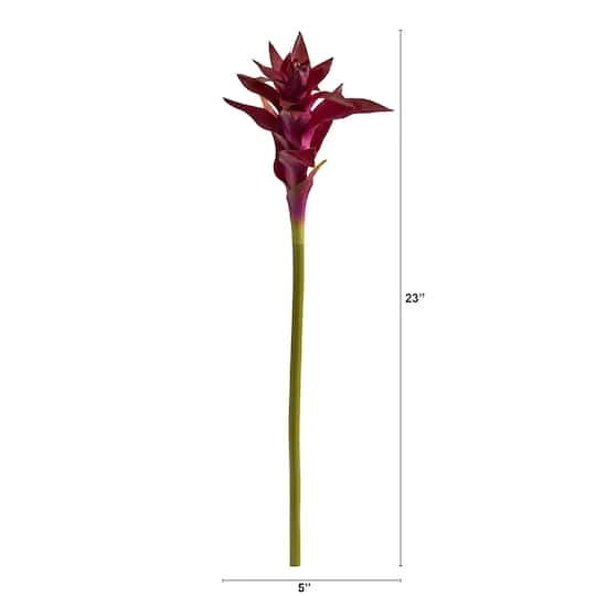Pink Star Bromeliad Artificial Flower Stem, 6ct. 3 Pink Star Bromeliad Artificial Flower Stem, 6ct. - Image 3