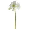 White Amaryllis Artificial Flower Stem, 3ct.