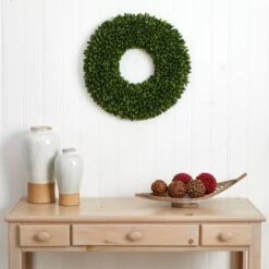 24" Green Boxwood Wreath -Michaels Shop D293298S 12