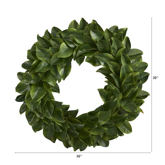 30" Magnolia Leaf Wreath 3 30" Magnolia Leaf Wreath - Image 3